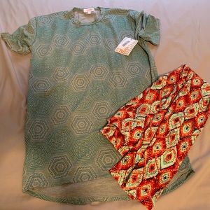 LulaRoe Patrick and OS leggings NWT